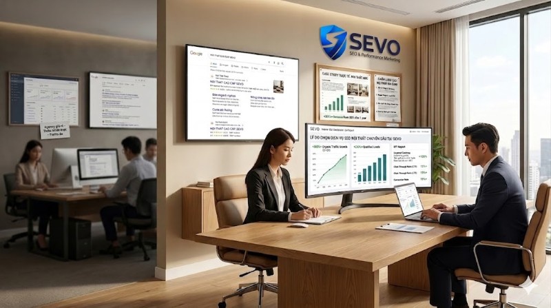 SEVO Digital đối tác uy tin mang đến dịch vụ SEO nội thất chuyên nghiệp
