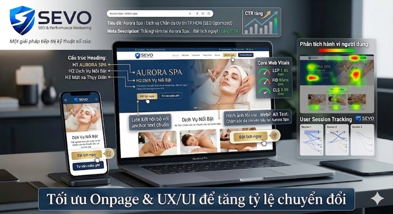 SEVO Digital tối ưu Onpage theo chuẩn Semantic SEO