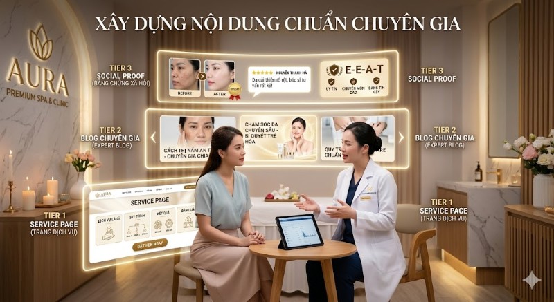 Website spa phải đáp ứng tiêu chuẩn E-E-A-T về nội dung để tiếp cận người dùng