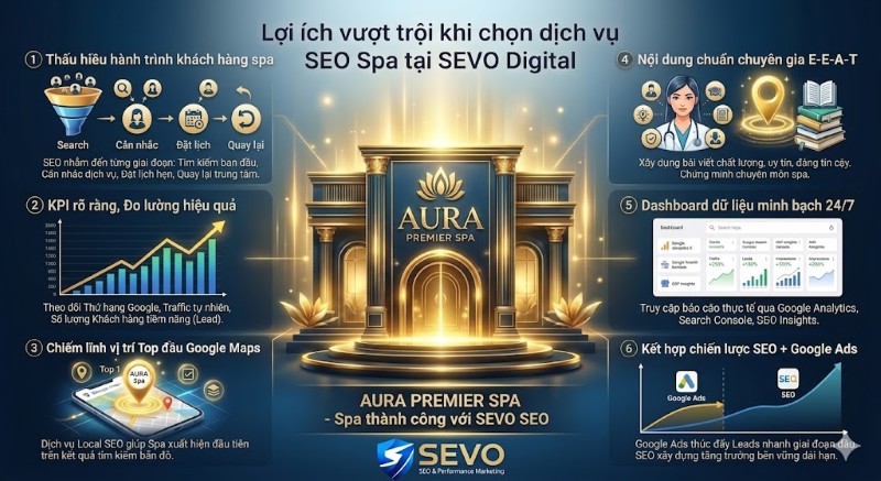 Lợi ích vượt đến từ dịch vụ SEO spa tại SEVO
