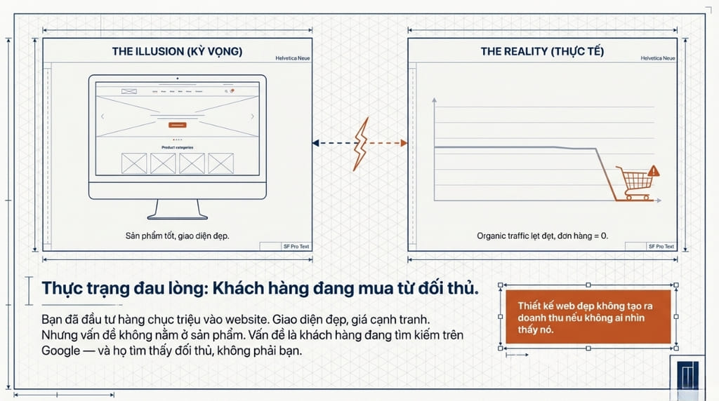 Không có traffic, website chỉ tồn tại chứ không tạo ra giá trị kinh doanh