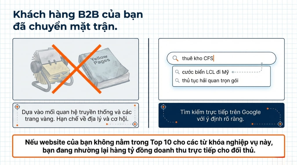 Dịch vụ SEO Logistics & Vận tải chuyên sâu – Tăng trưởng bền vững, dẫn đầu thị trường
