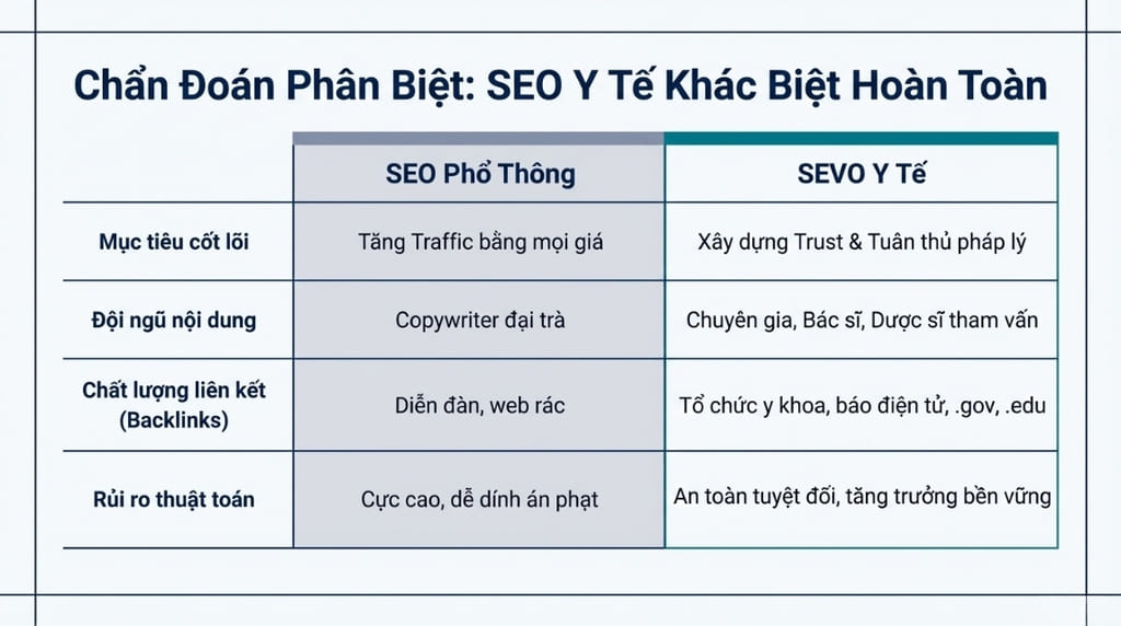 Lợi thế cạnh tranh khi sử dụng dịch vụ SEO y tế tại SEVO Digital