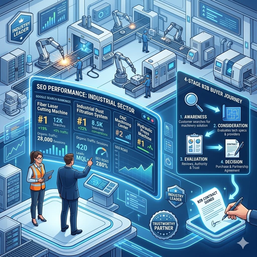 Tại sao doanh nghiệp bán máy móc thiết bị cần đầu tư SEO?