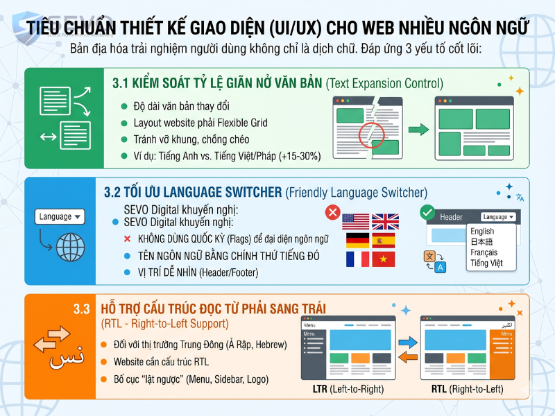 Thiết kế UI/UX đa ngôn ngữ cần linh hoạt theo độ dài văn bản và hướng đọc để tối ưu hóa trải nghiệm bản địa Thiết kế UI/UX đa ngôn ngữ cần linh hoạt theo độ dài văn bản và hướng đọc để tối ưu hóa trải nghiệm bản địa