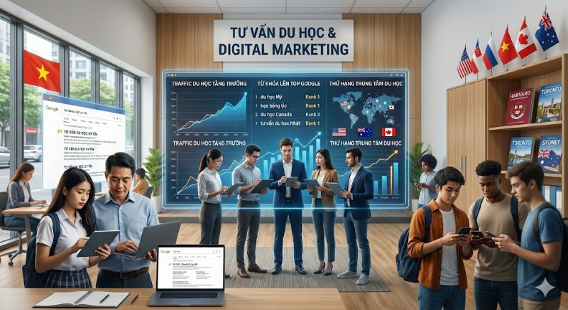 Dịch vụ SEO website du học chuyên nghiệp tại SEVO