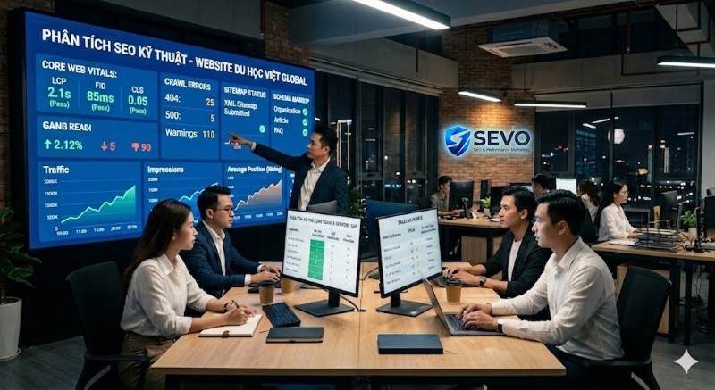 Bước 1: Audit website toàn diện và phân tích đối thủ cạnh tranh