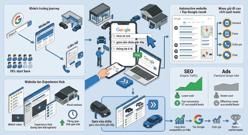 Lợi ích của dịch vụ SEO ngành ô tô cho doanh nghiệp