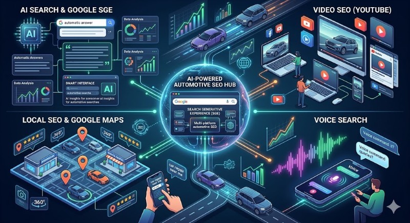 Sơ đồ hiện đại về xu hướng SEO ngành ô tô mới nhất
