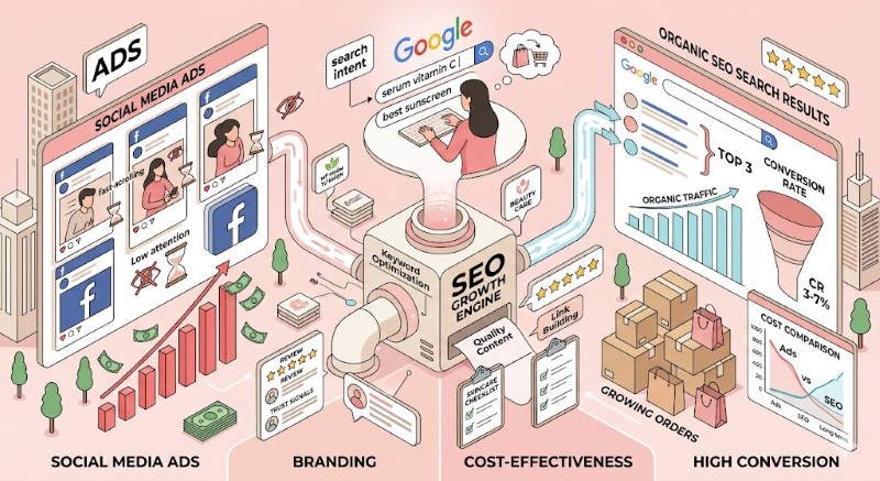 SEO website mỹ phẩm làm đẹp - Chiến lược xây dựng bền vững cho thương hiệu