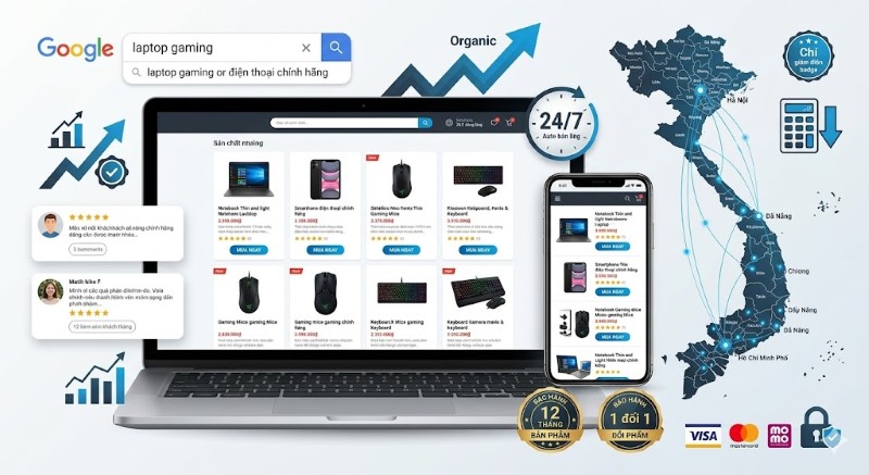 Các yếu tố khiến doanh nghiệp cần dịch vụ thiết kế website bán thiết bị công nghệ chuyên nghiệp