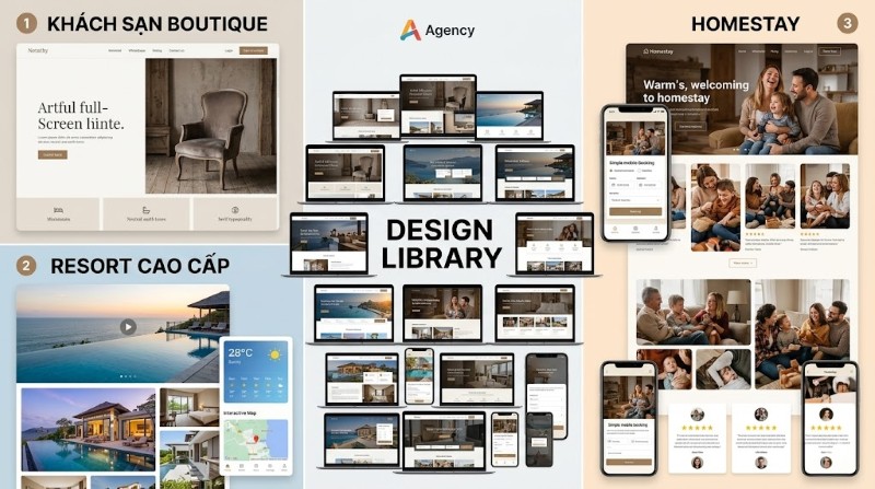 SEVO Digital sở hữu thư viện mẫu thiết kế website với đa dạng phong cách ấn tượng