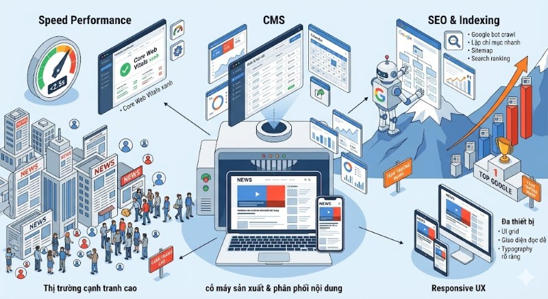 Thiết kế website tin tức chuyên nghiệp