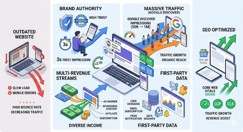 Vai trò sống còn của website tin tức chuyên nghiệp trong thời đại số