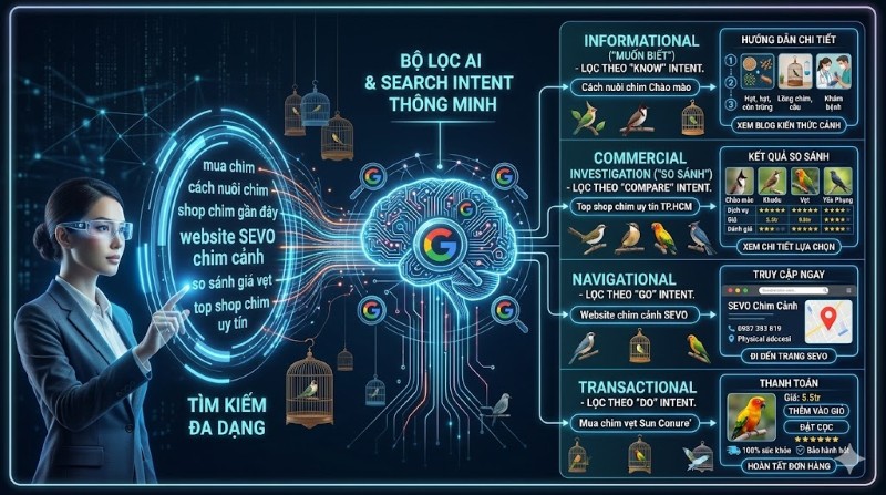 Bộ từ khóa SEO chim cảnh được nghiên cứu theo hành vi người chơi chim