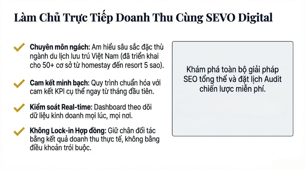 Dịch vụ SEO khách sạn tại SEVO Digital