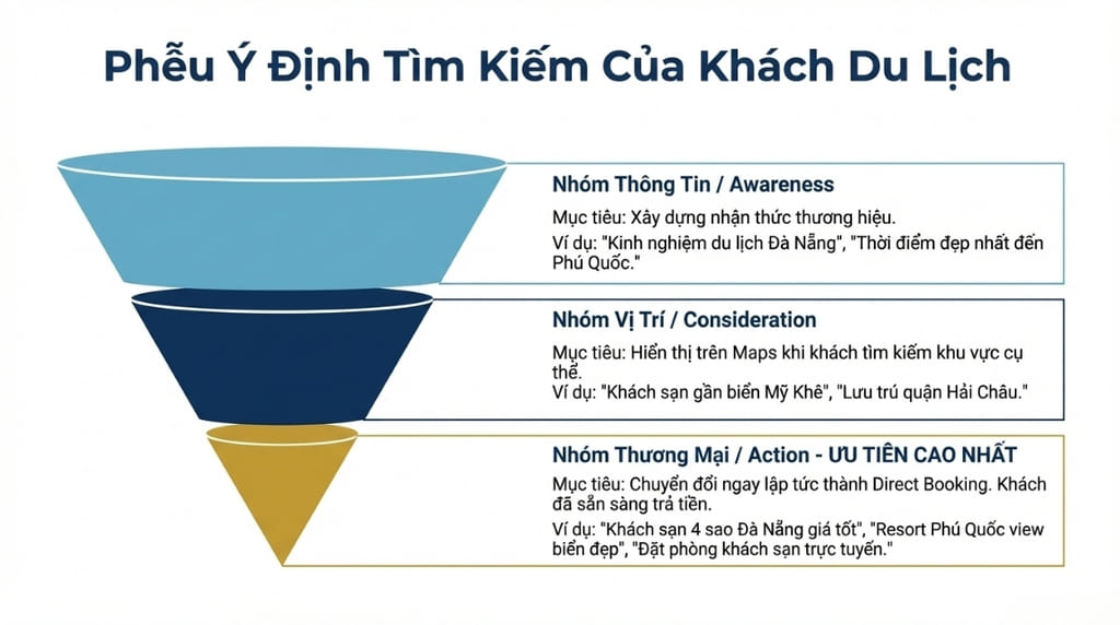 Chiến lược từ khóa mục tiêu cho ngành khách sạn