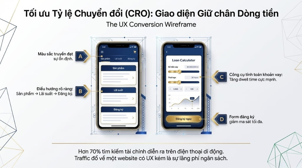 Giao diện UX/UI tối ưu cho trải nghiệm người dùng ngành tài chính Giao diện UX/UI tối ưu cho trải nghiệm người dùng ngành tài chính