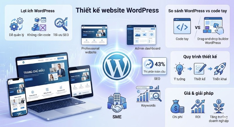 Thiết kế website WordPress tối ưu SEO chuyên nghiệp tại SEVO Digital